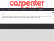 Tablet Screenshot of carpenterlighting.com